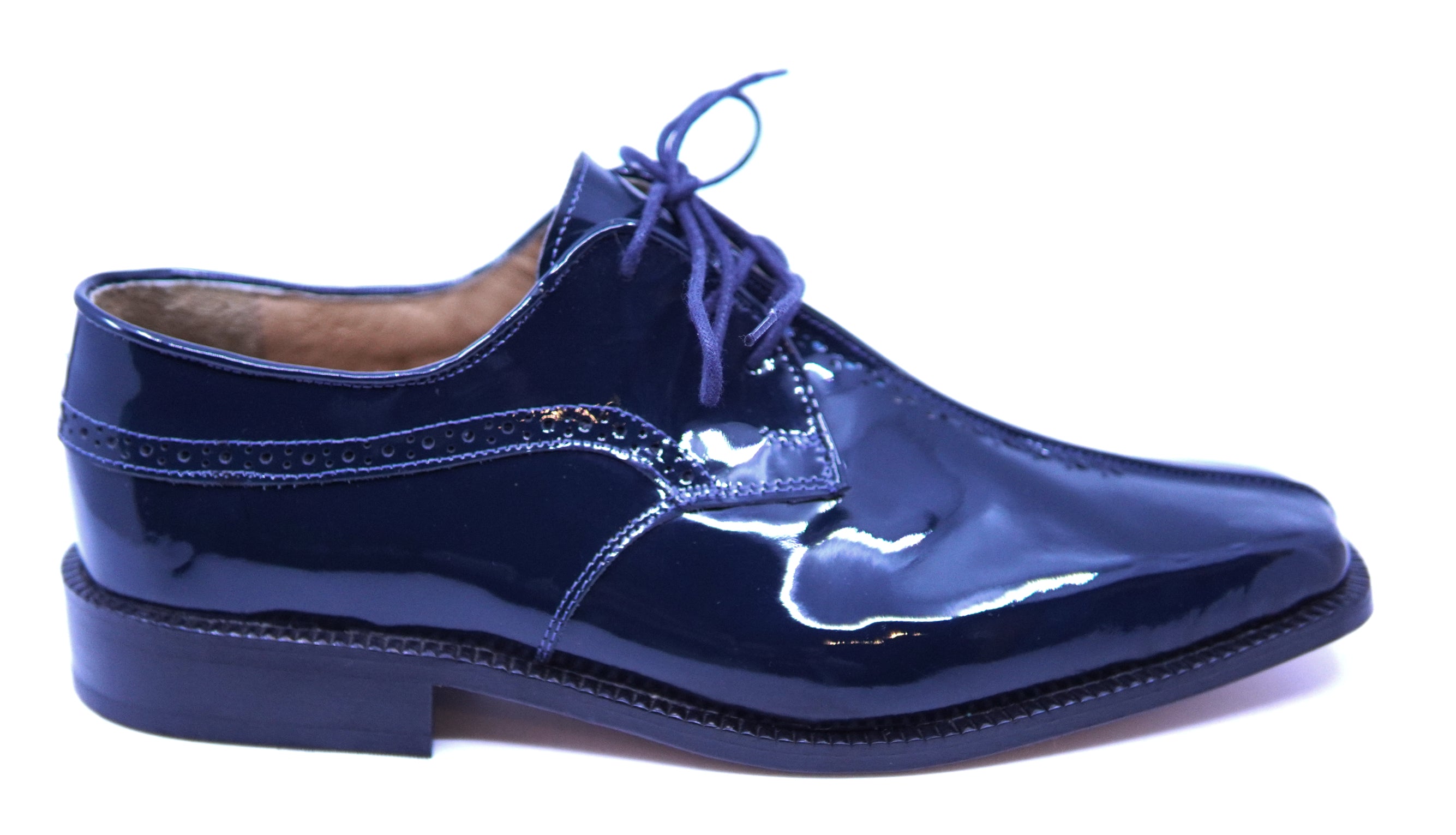 Navy Patent Leather Dress Shoes US 11 image 0