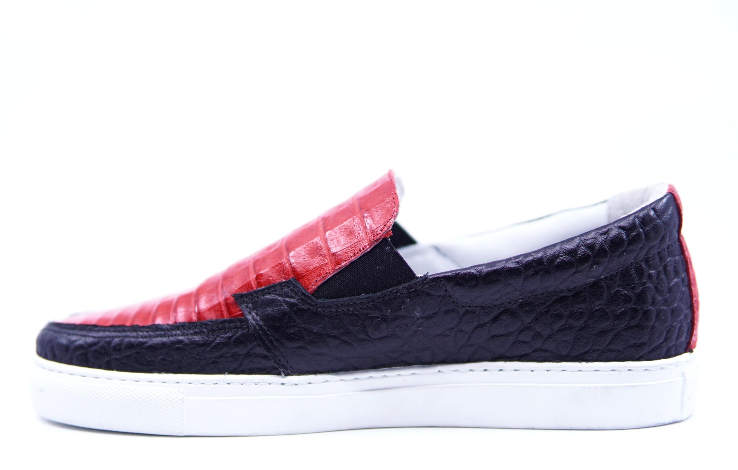 Red Croc Belly & Textured Leather US 10 image 2