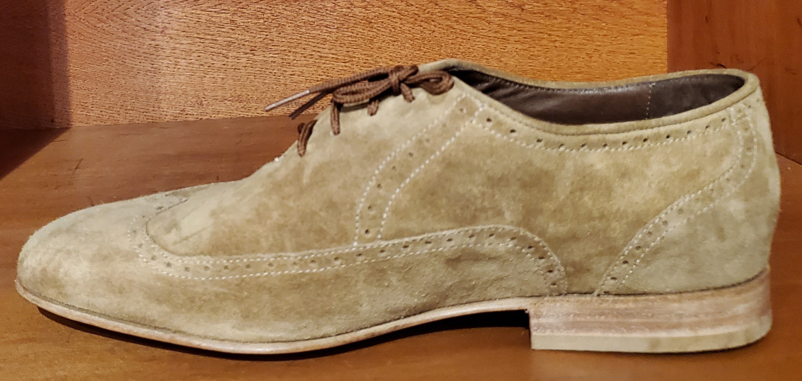 Suede Wingtip Dress Shoe US Men's 10 image 1
