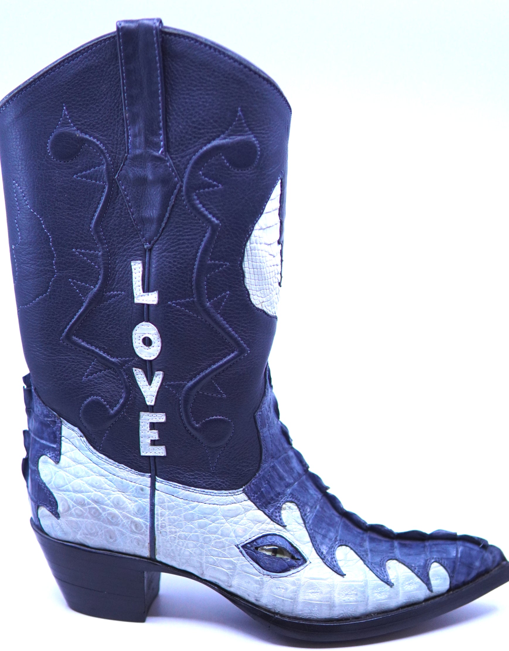 Crocodile Tail Woman Cowboy Boots image 0