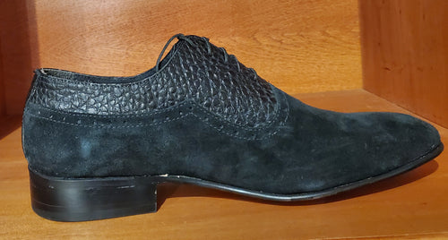 Black Buffalo and Suede Dress Shoe US Men's 11.5 image 0