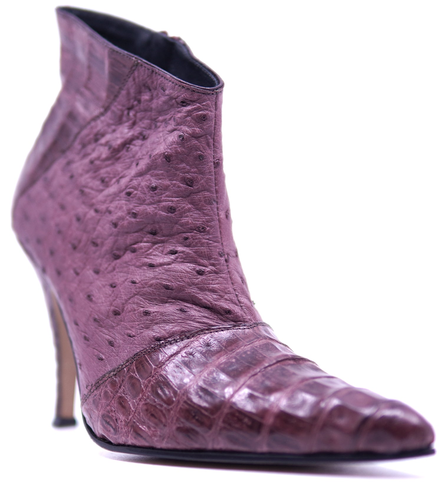 Ostrich and Crocodile Ankle Heel image 2