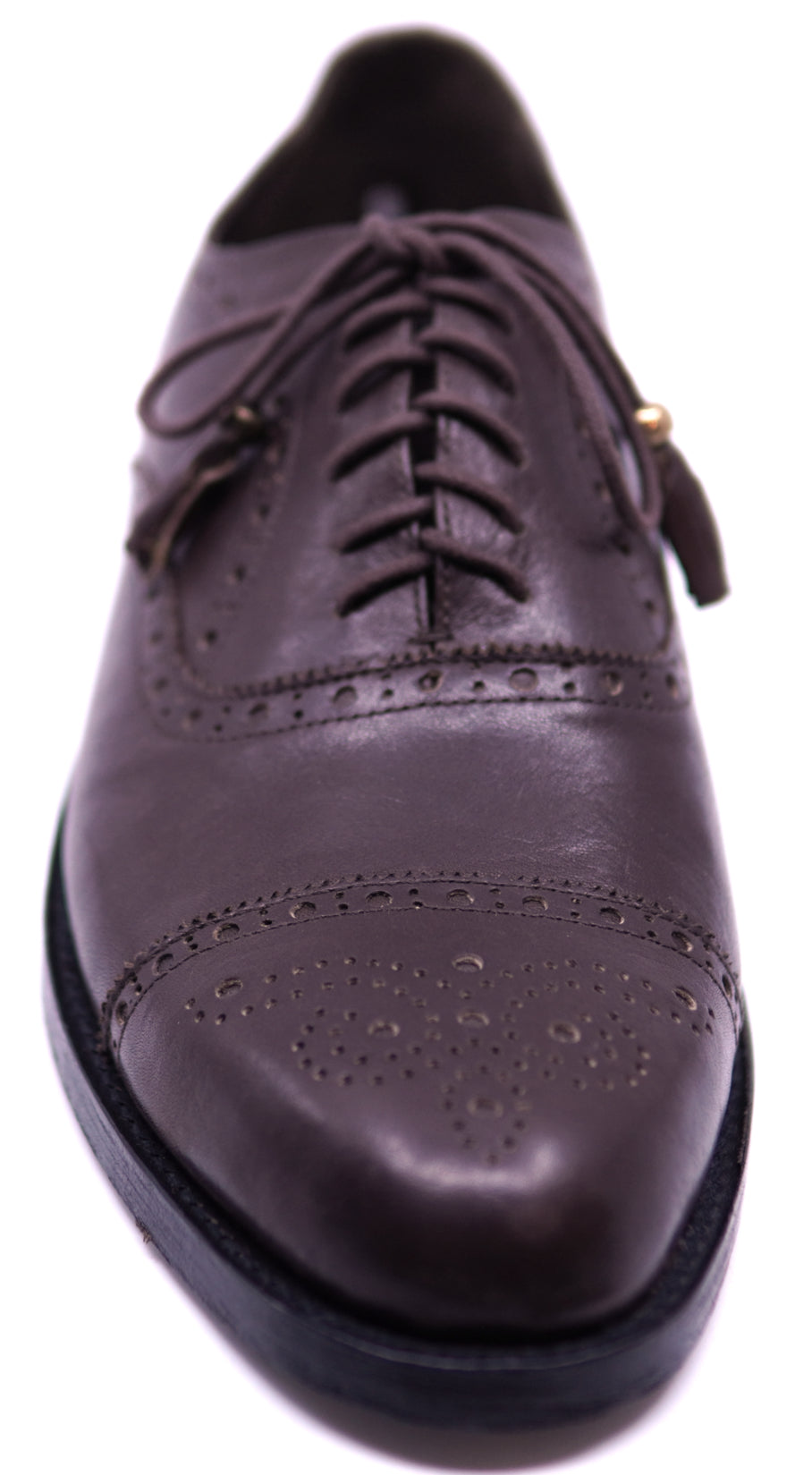 Genuine Brown Leather CapToe Dress Shoe image 3