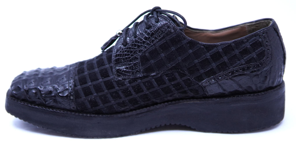 Hornback Crocodile & Fabric Leather Dress Shoe image 1