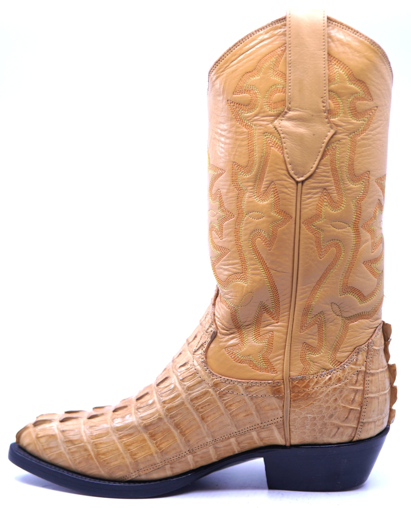 Genuine Caiman Tail Cowboy Boots image 1