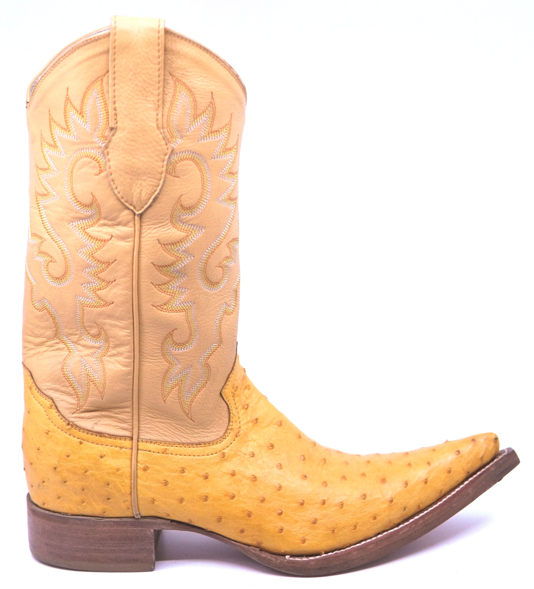 Ostrich Pointed Toe Cowboy Boots image 0
