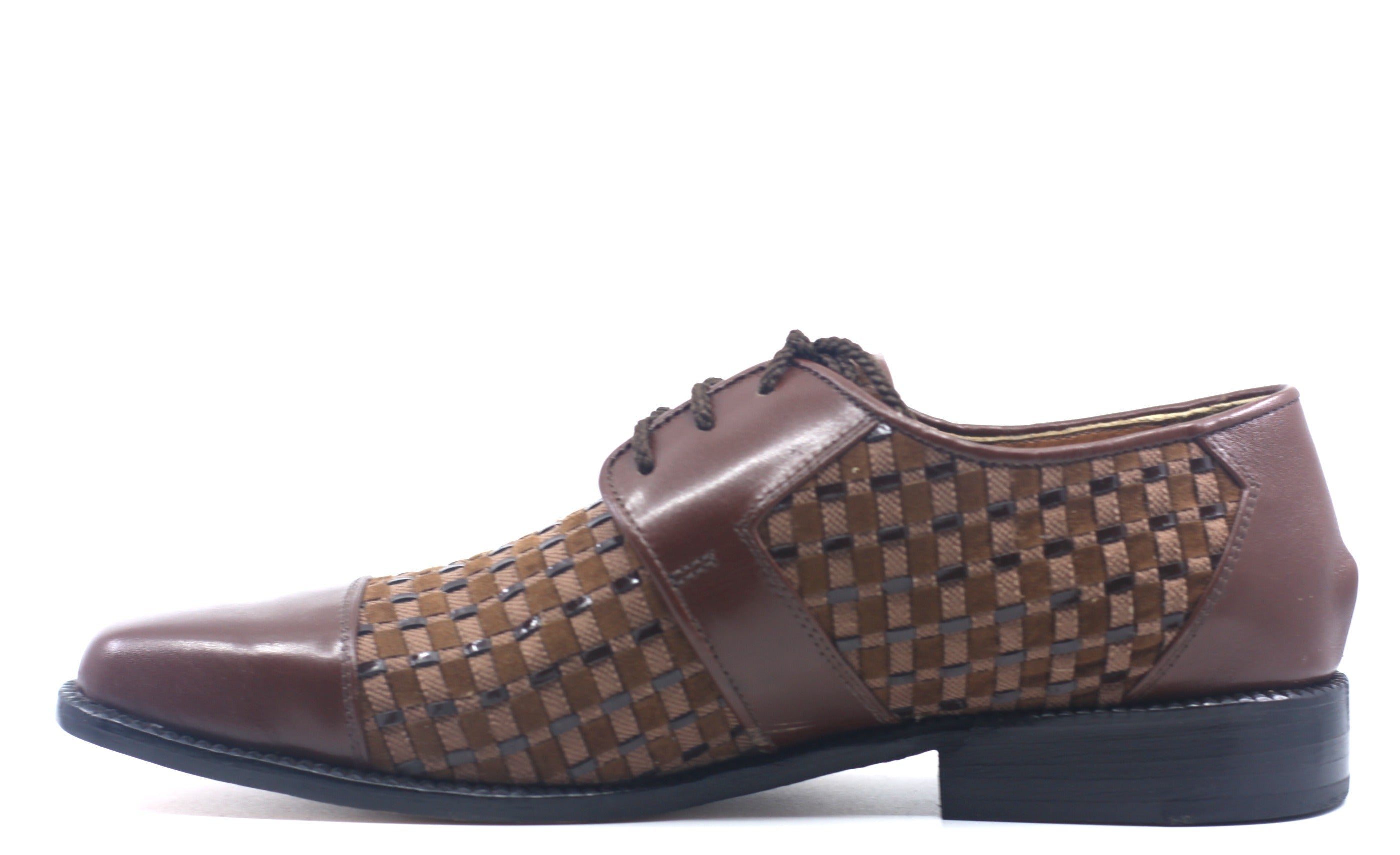 Brown Leather and Suede Dress Shoes US 10 image 2