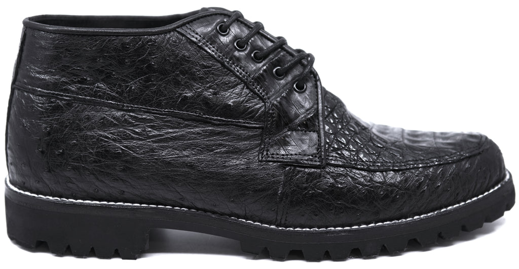 Caiman & Ostrich Ankle Boots 8D image 0