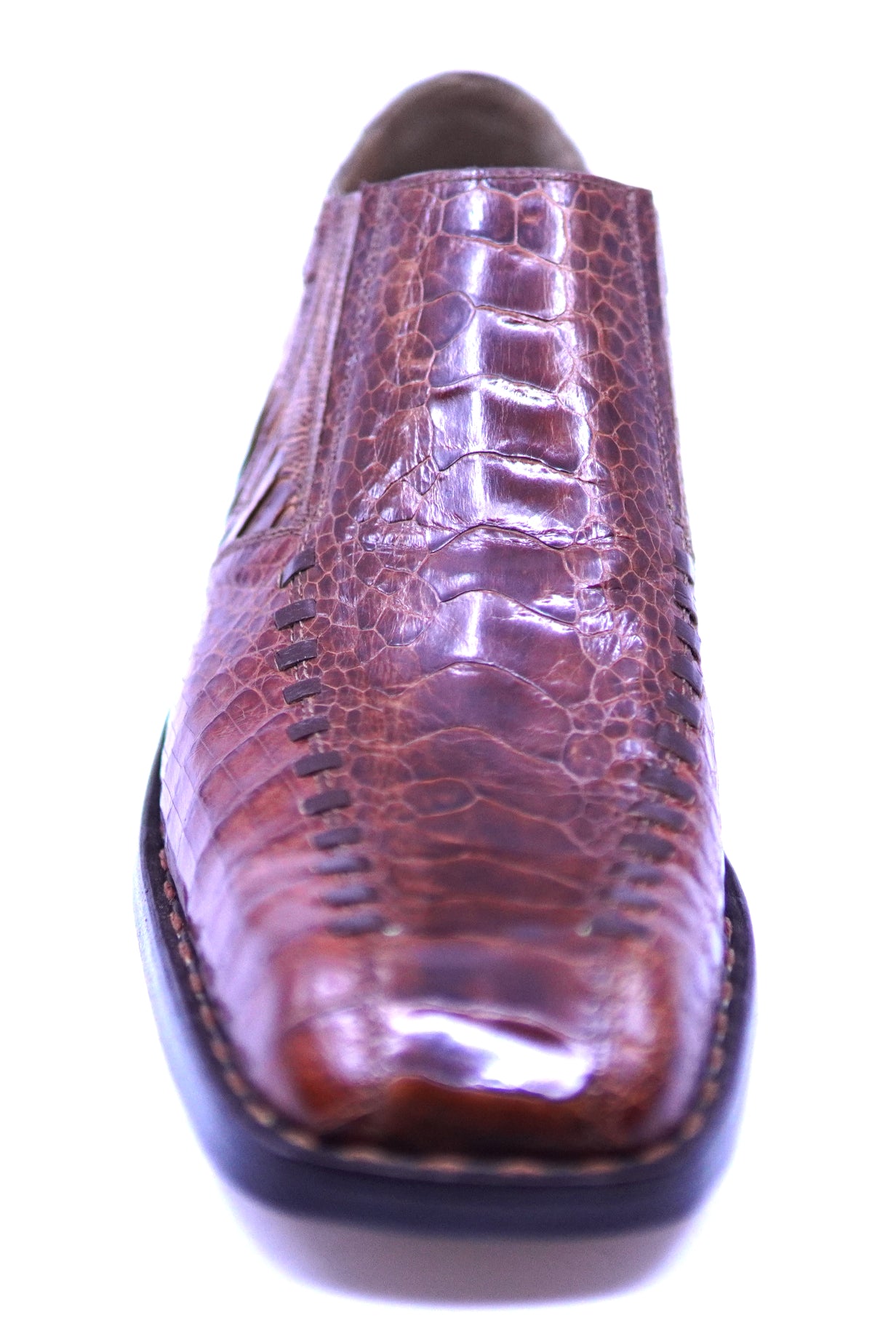 Ostrich Leg & Alligator Loafer Dress Shoe image 3