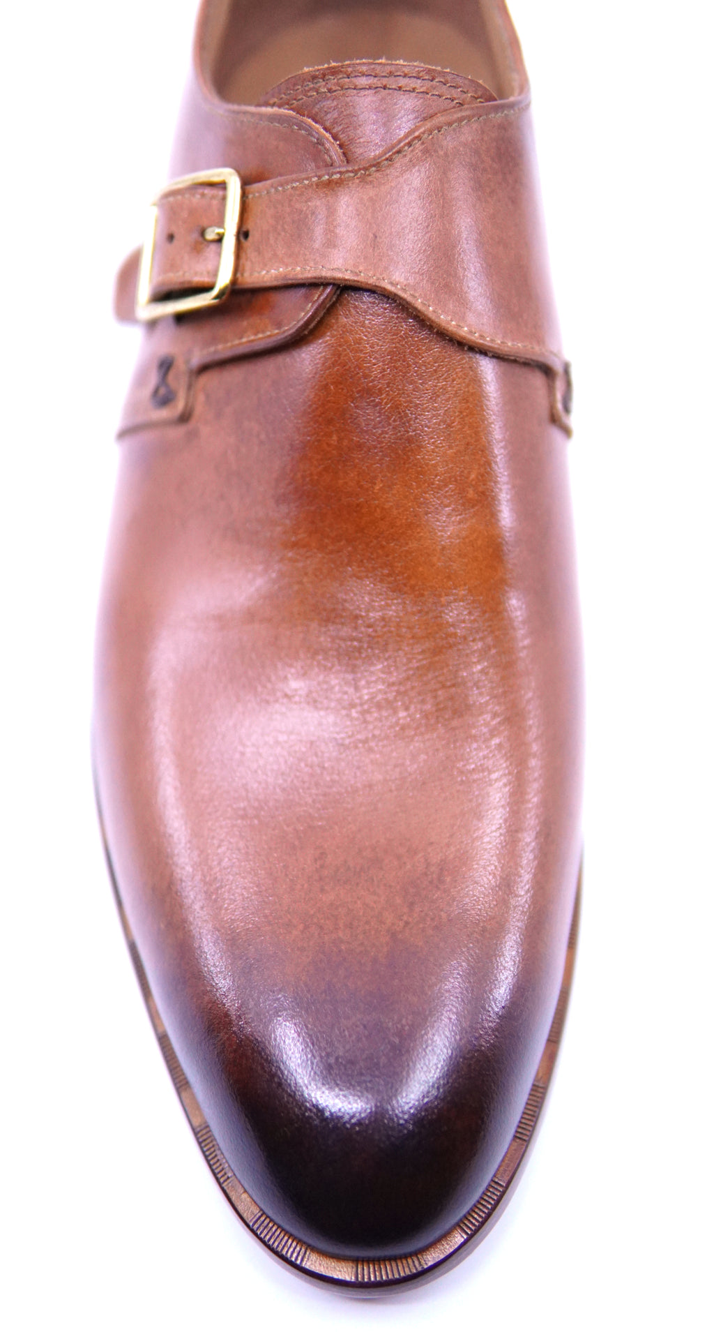 Cognac Monk Strap Dress Shoes image 2
