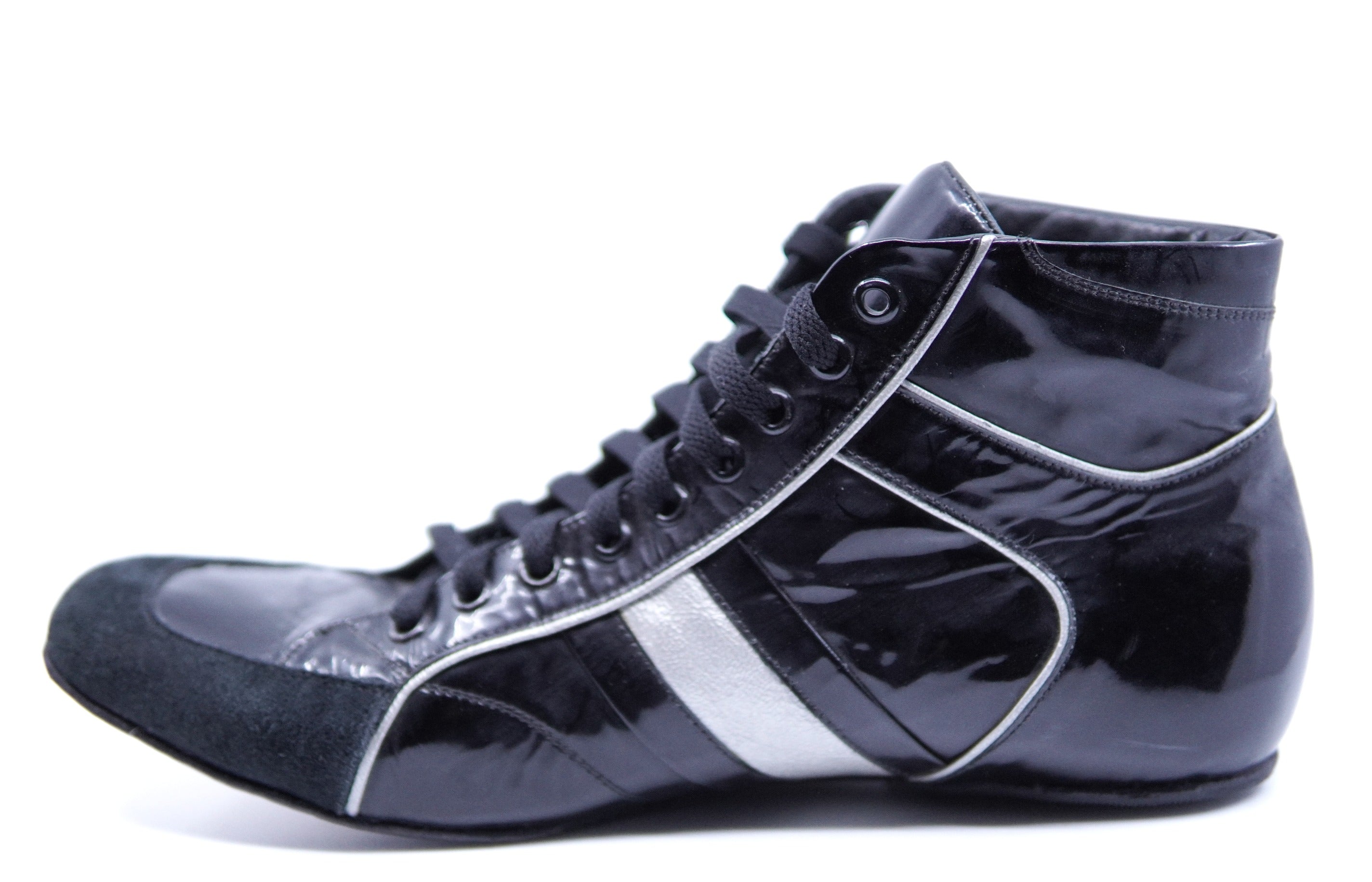 Black Patent Leather Boxing Sneaker image 3