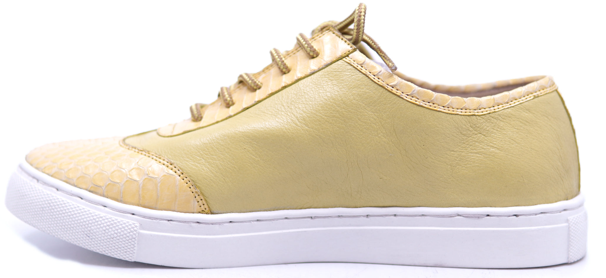 Genuine Leather & Python Sneakers image 1
