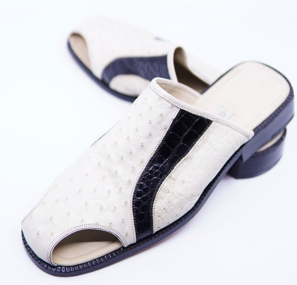 Ostrich & Alligator Sandals US 11.5 image 3