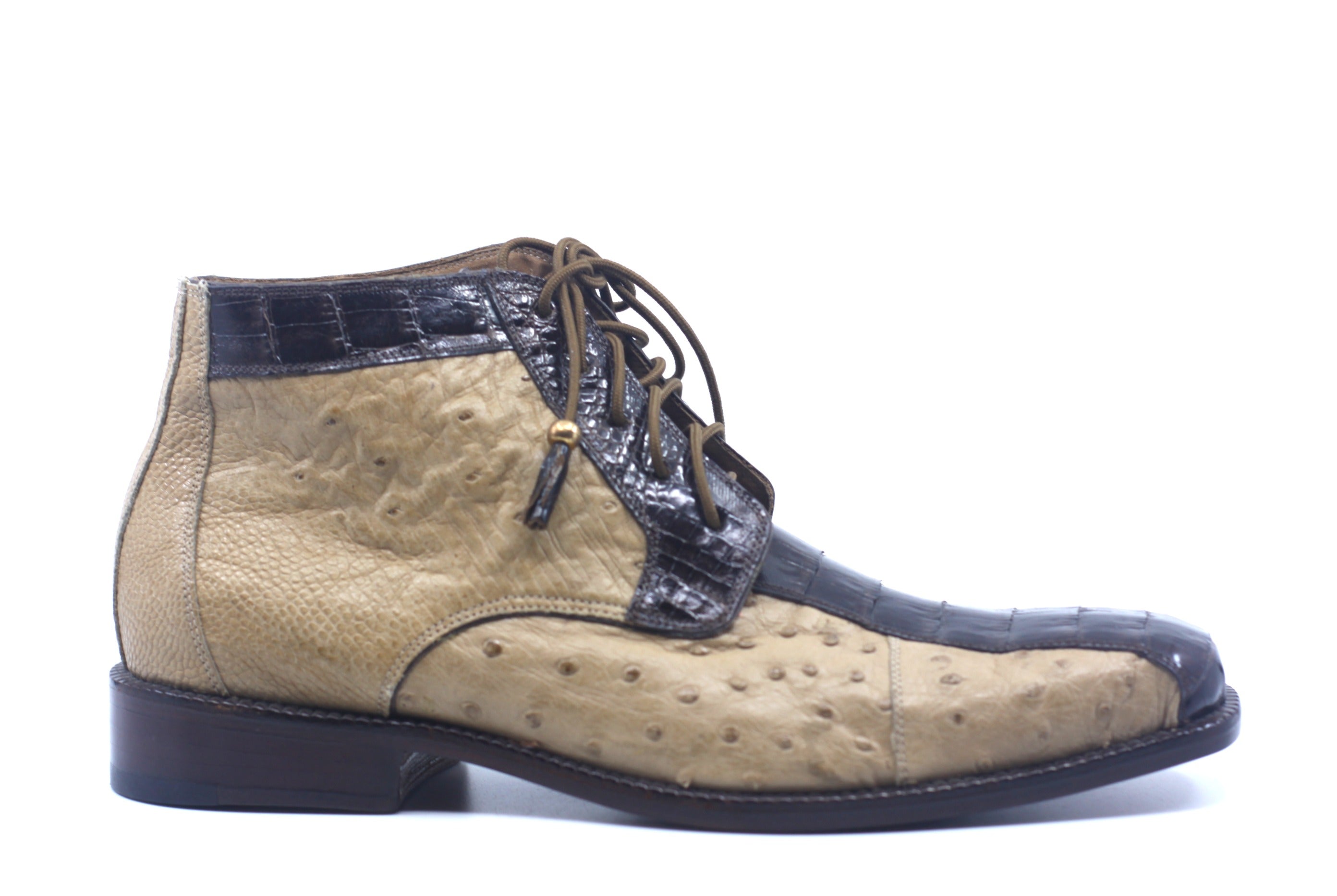 Ostrich and Crocodile Men's Dress Boot US 10.5 image 0