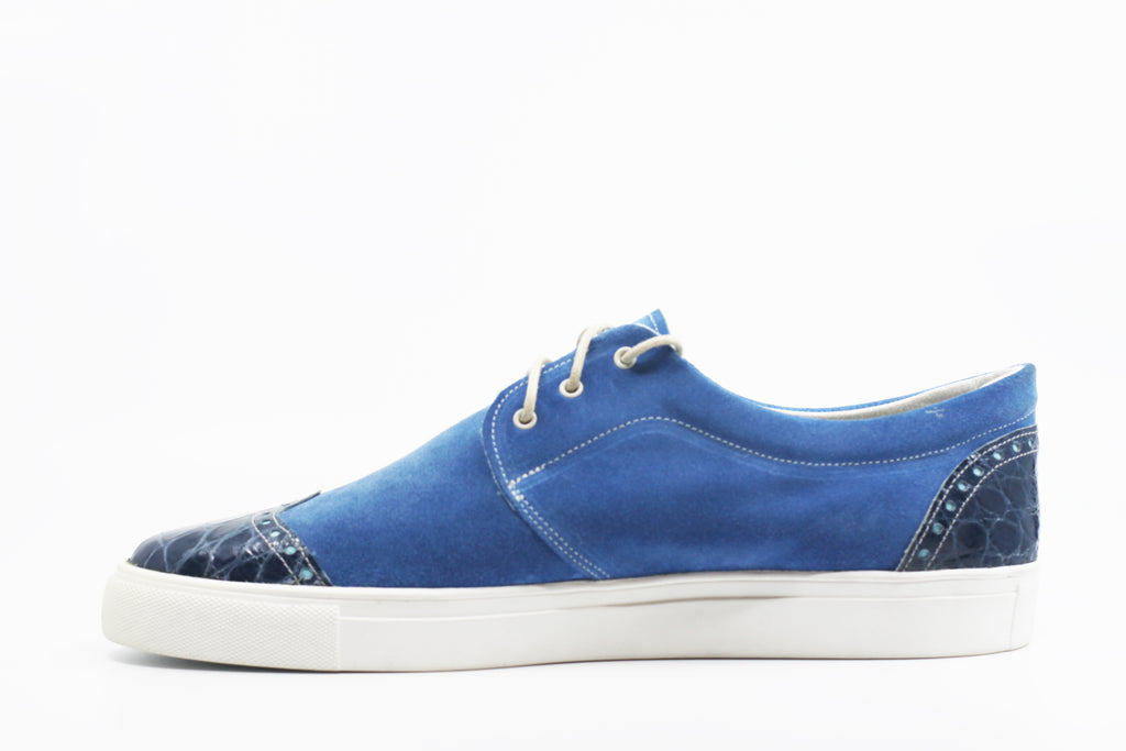Suede & Alligator Wingtip Sneaker US Men's 12 image 1