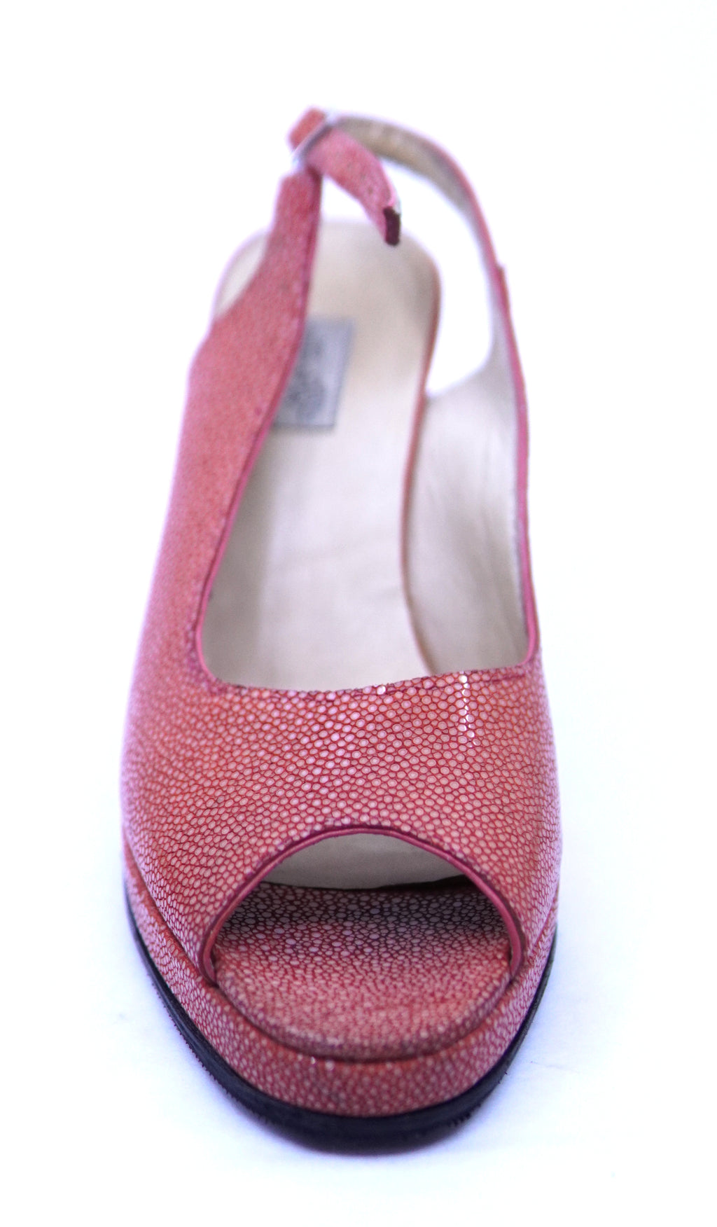 Coral Sanded Stingray Heels image 3