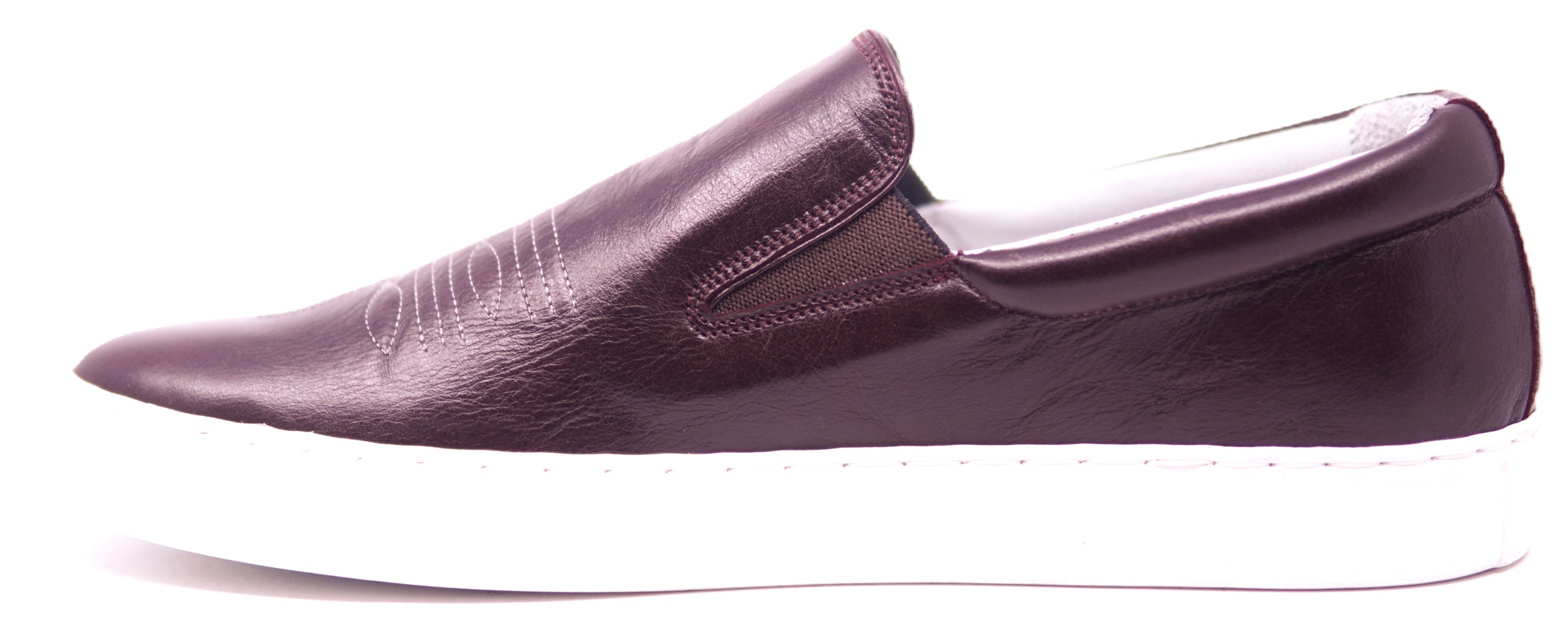 Genuine Leather Slip-On Sneakers image 1