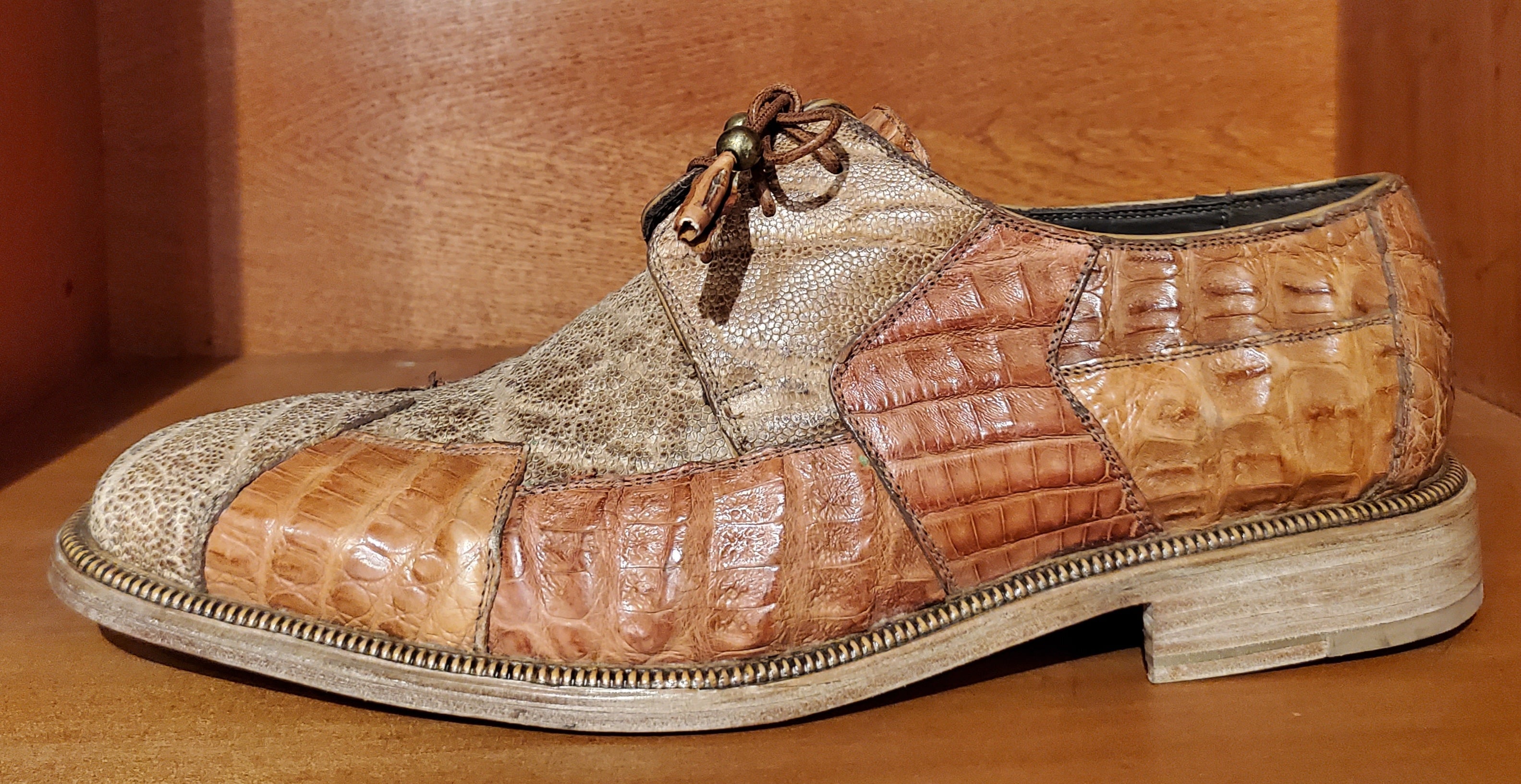 Crocodile and Elephant Dress Shoe US Men's 11.5 image 1
