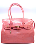 Coral Sanded Stingray Large Purse image 0