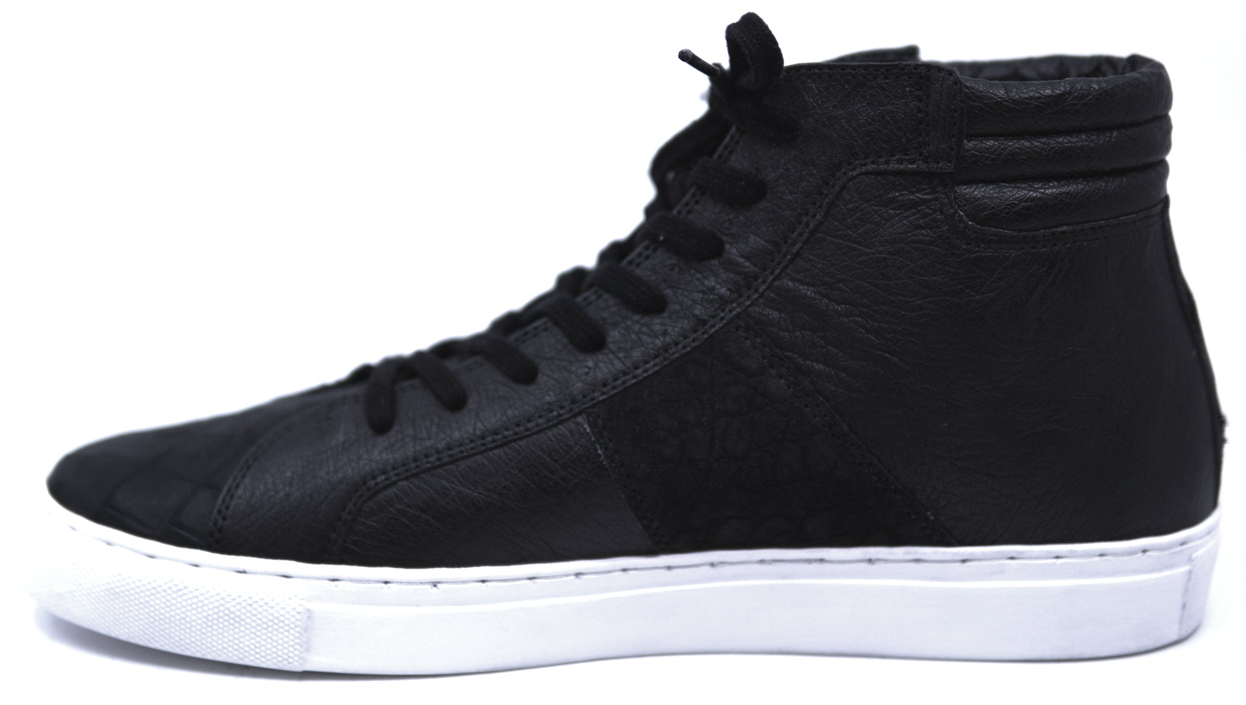 Suede Alligator & Leather High Top Sneaker image 1