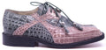 Genuine Gray & Dark Pink Alligator Dress Shoe image 0