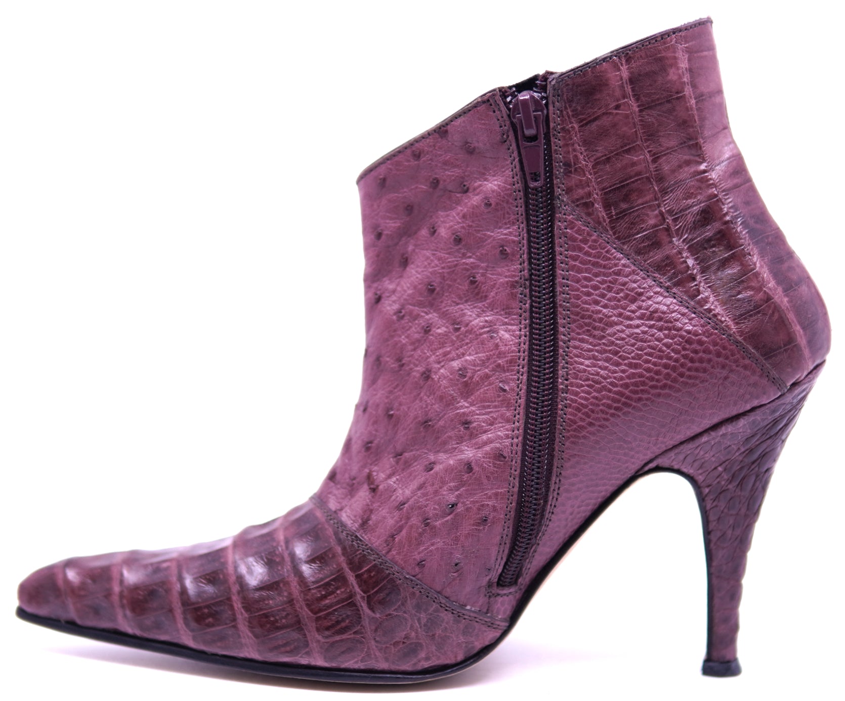 Ostrich and Crocodile Ankle Heel image 1