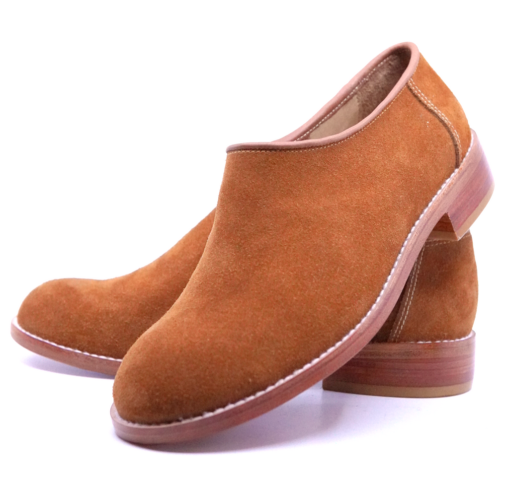 Cognac Suede Clog US Women's 9 image 4
