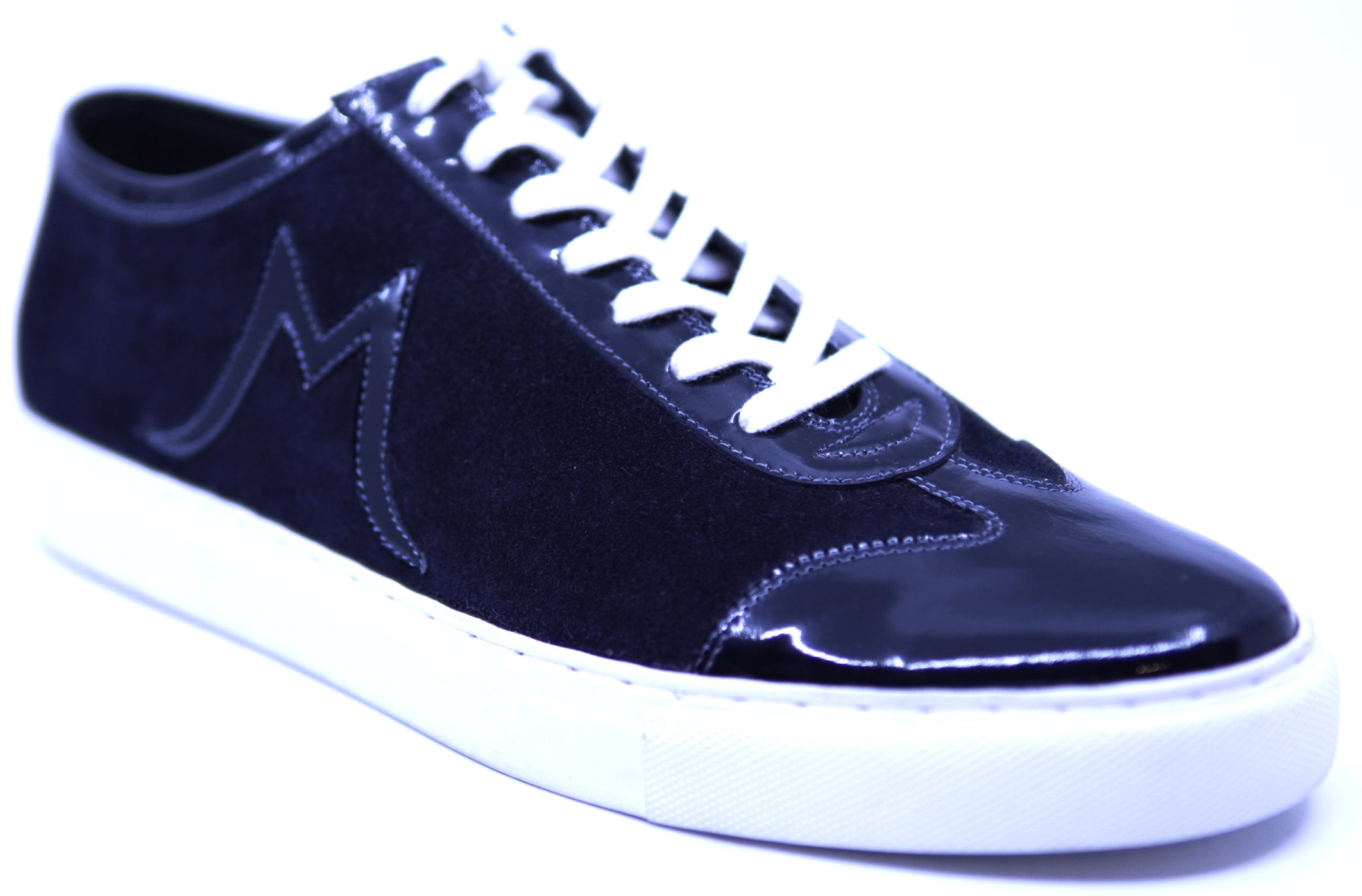Genuine Patent & Suede Sneakers image 2