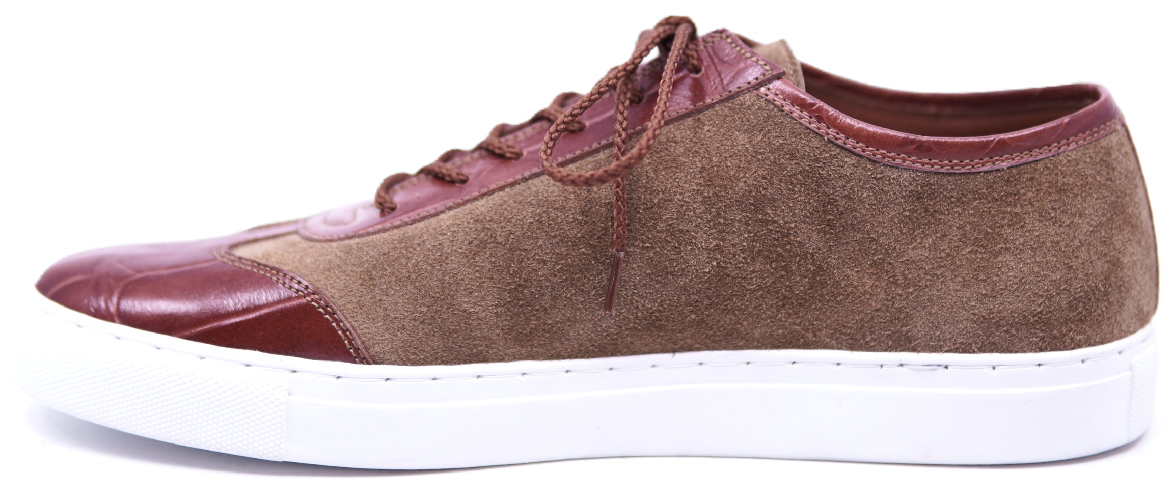 Genuine Alligator & Suede Sneakers image 1