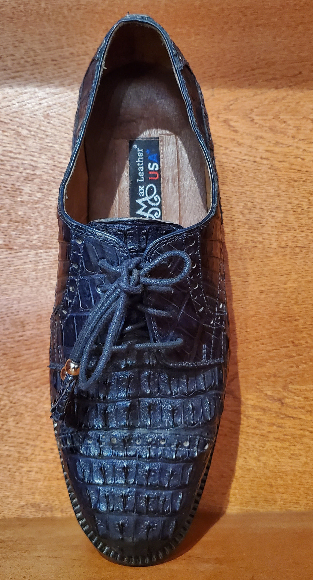 Cap toe Crocodile Dress Shoe US Men's 10 image 2