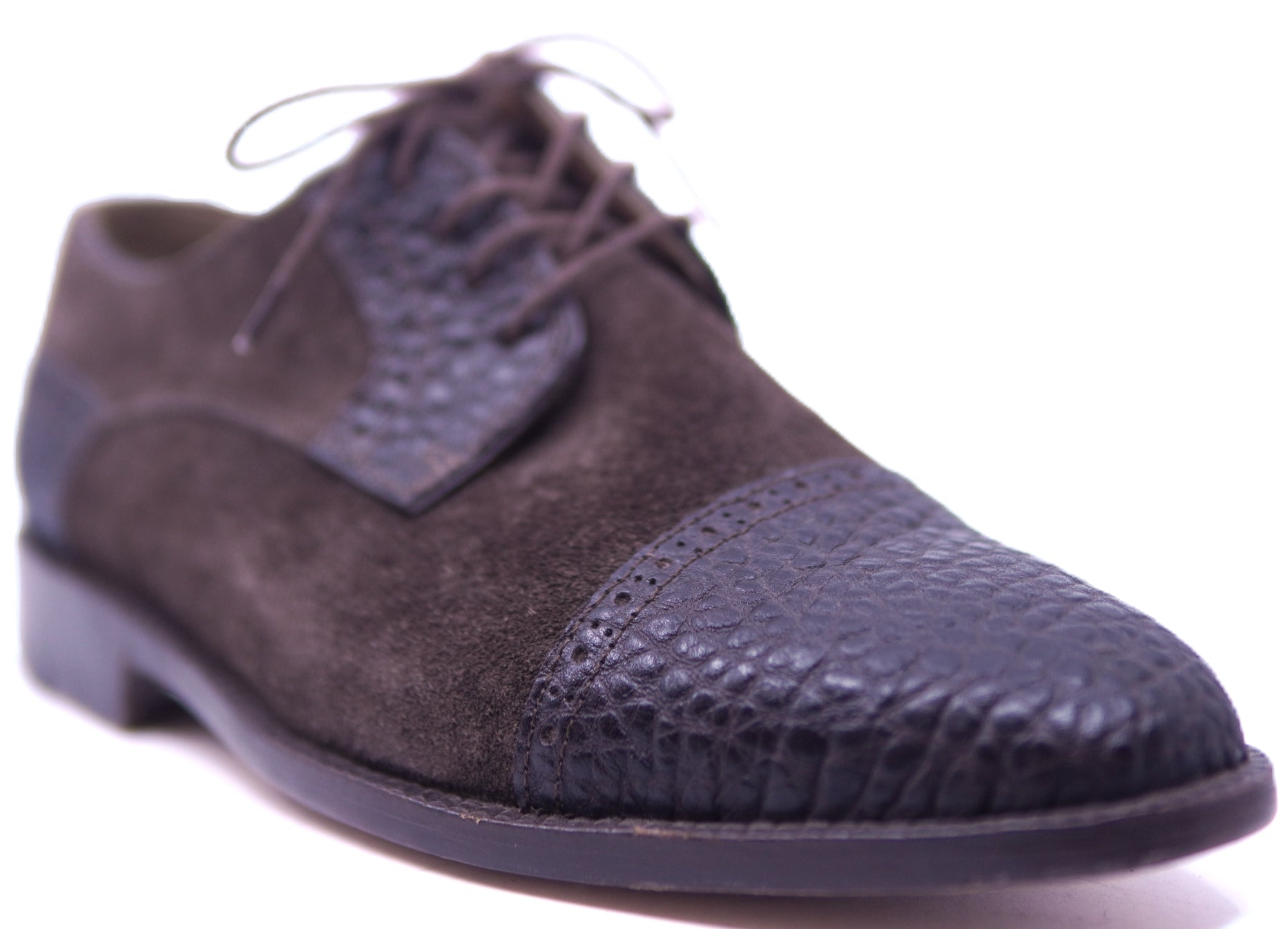 Genuine Suede & Buffalo Textured Dress Shoe image 2