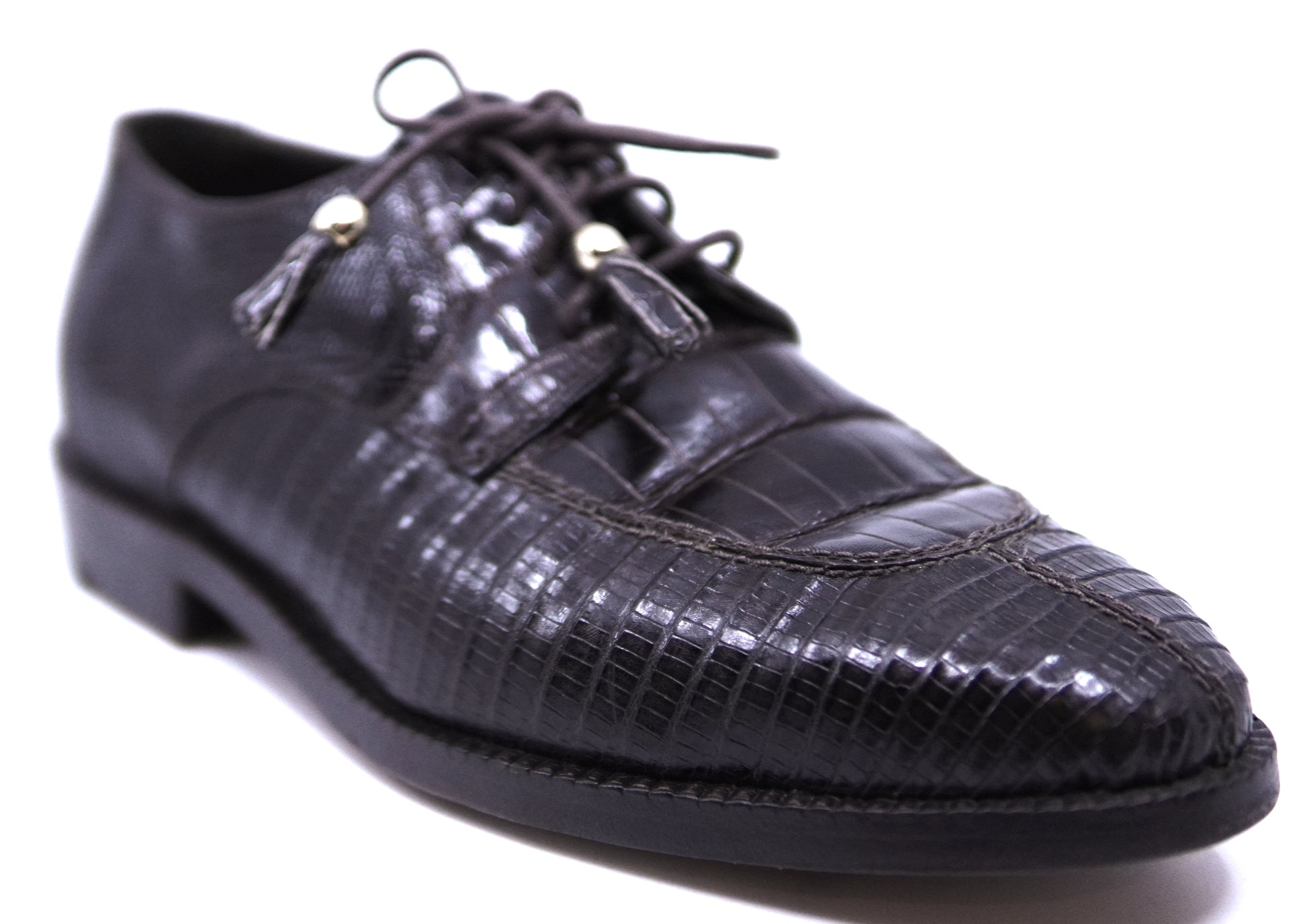 Dark Brown Crocodile & Lizard Dress Shoe image 2