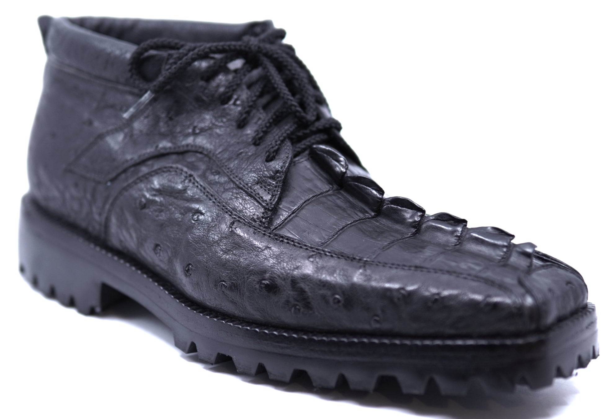 Genuine Ostrich & Caiman Tail Ankle Boots image 2