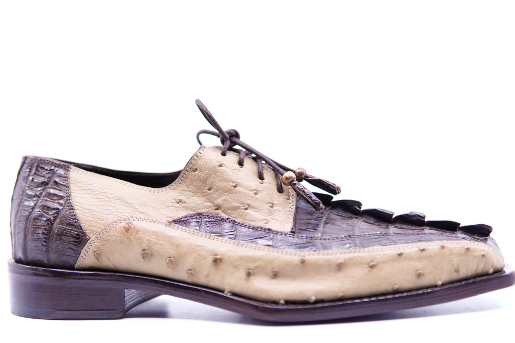 Ostrich and Crocodile Dress Shoes image 0