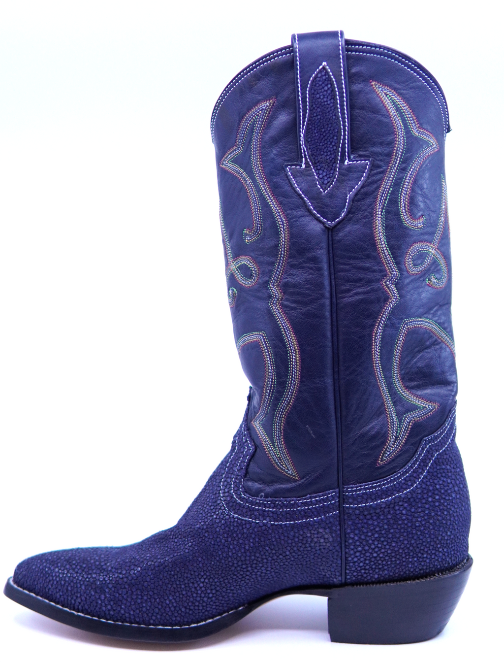 Stingray Textured Leather Cowboy Boots image 6