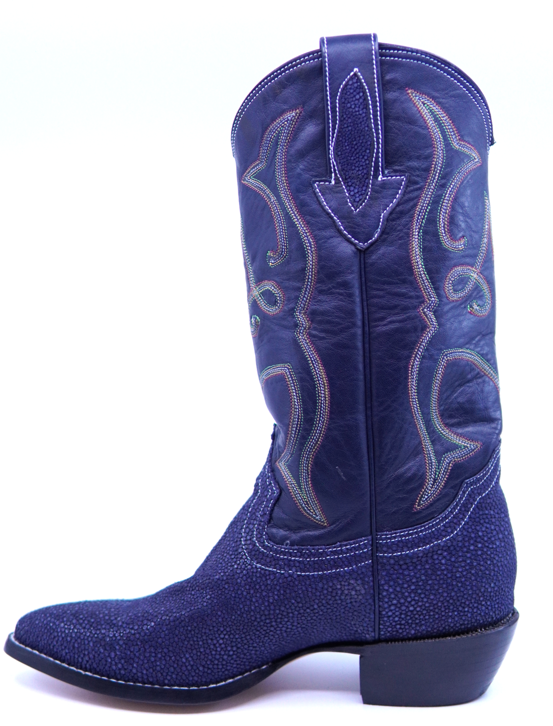 Stingray Textured Leather Cowboy Boots image 6