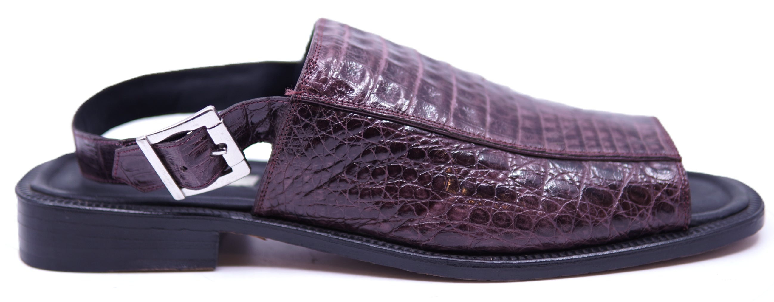 Genuine Crocodile Belly Sandals image 0