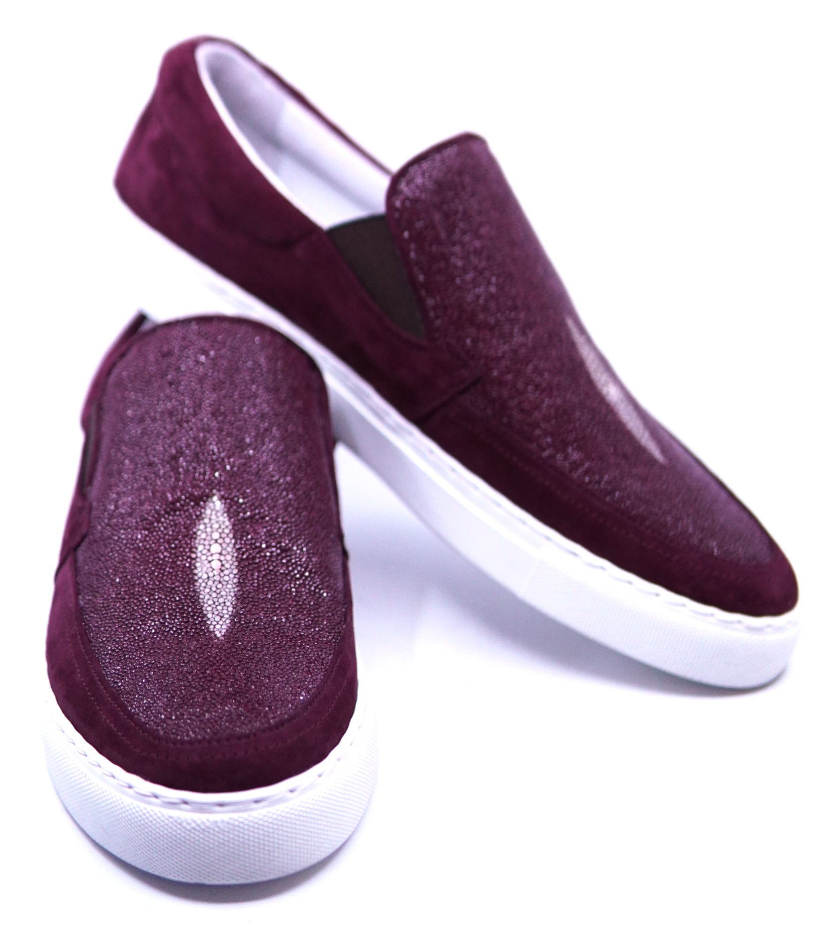 Stingray & Suede Slip-On Sneakers image 3