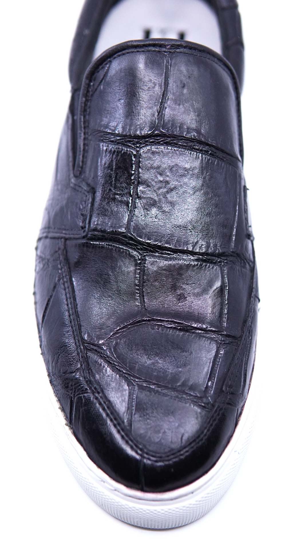 Full Alligator Belly Slip On Sneaker US 10 image 1
