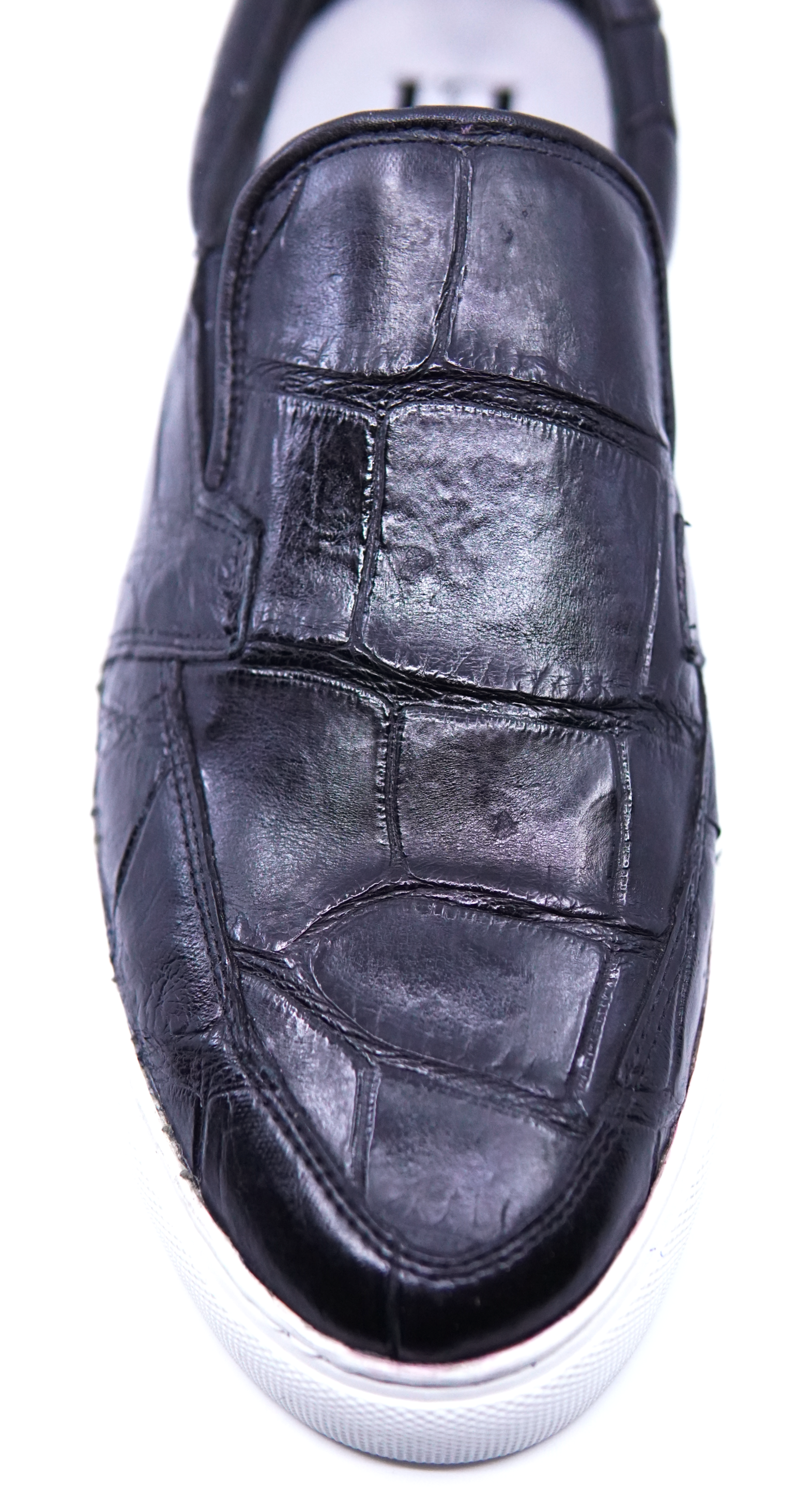 Full Alligator Belly Slip On Sneaker US 10 image 1