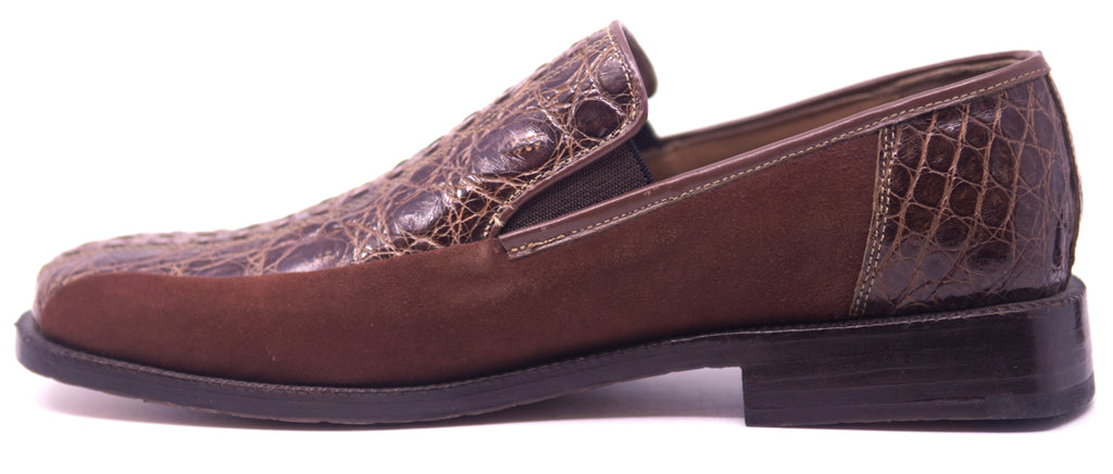 Genuine Suede & Alligator Loafer Dress Shoe image 1