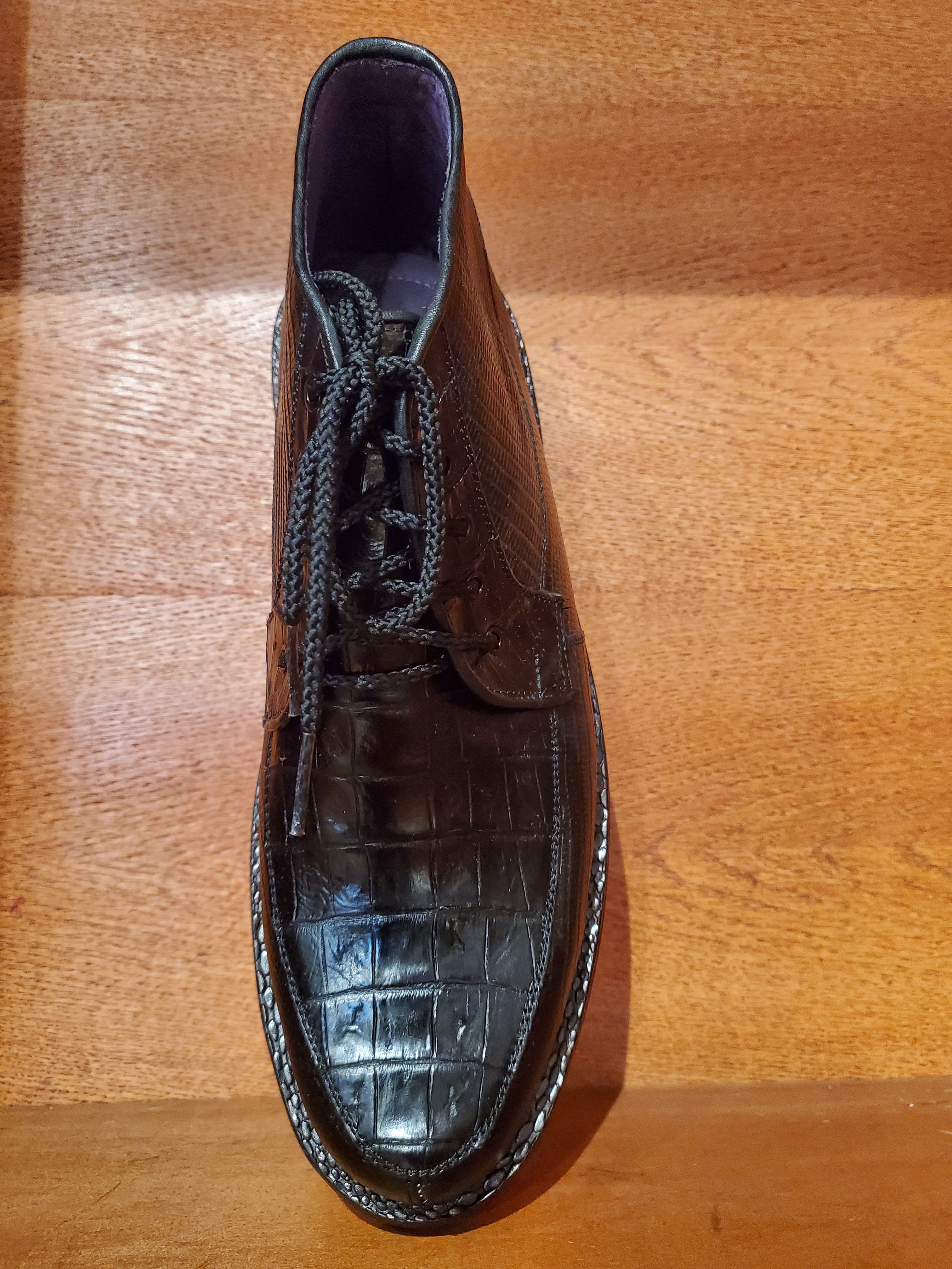 Black Caiman Belly & Lizard 8D US Men's 10.5 image 1