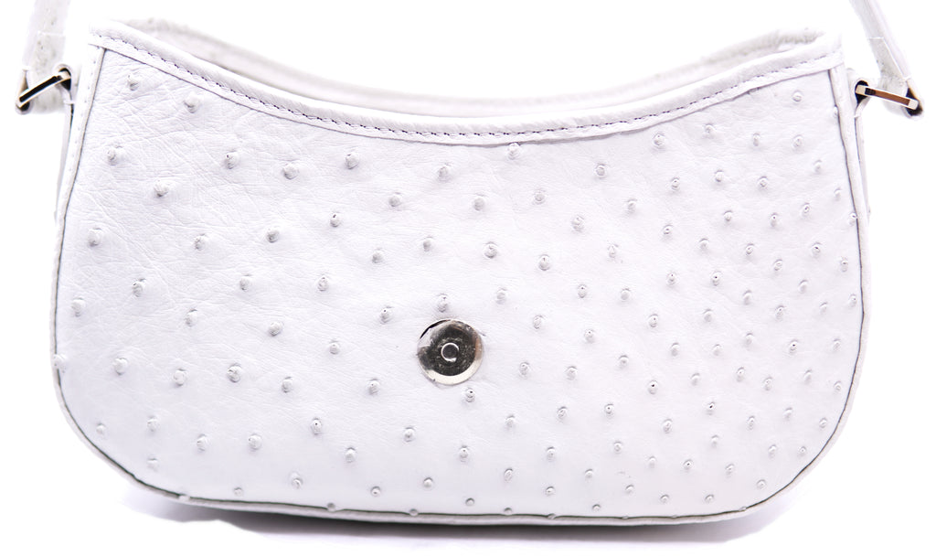 Genuine Ostrich Small Handbag Purse image 1
