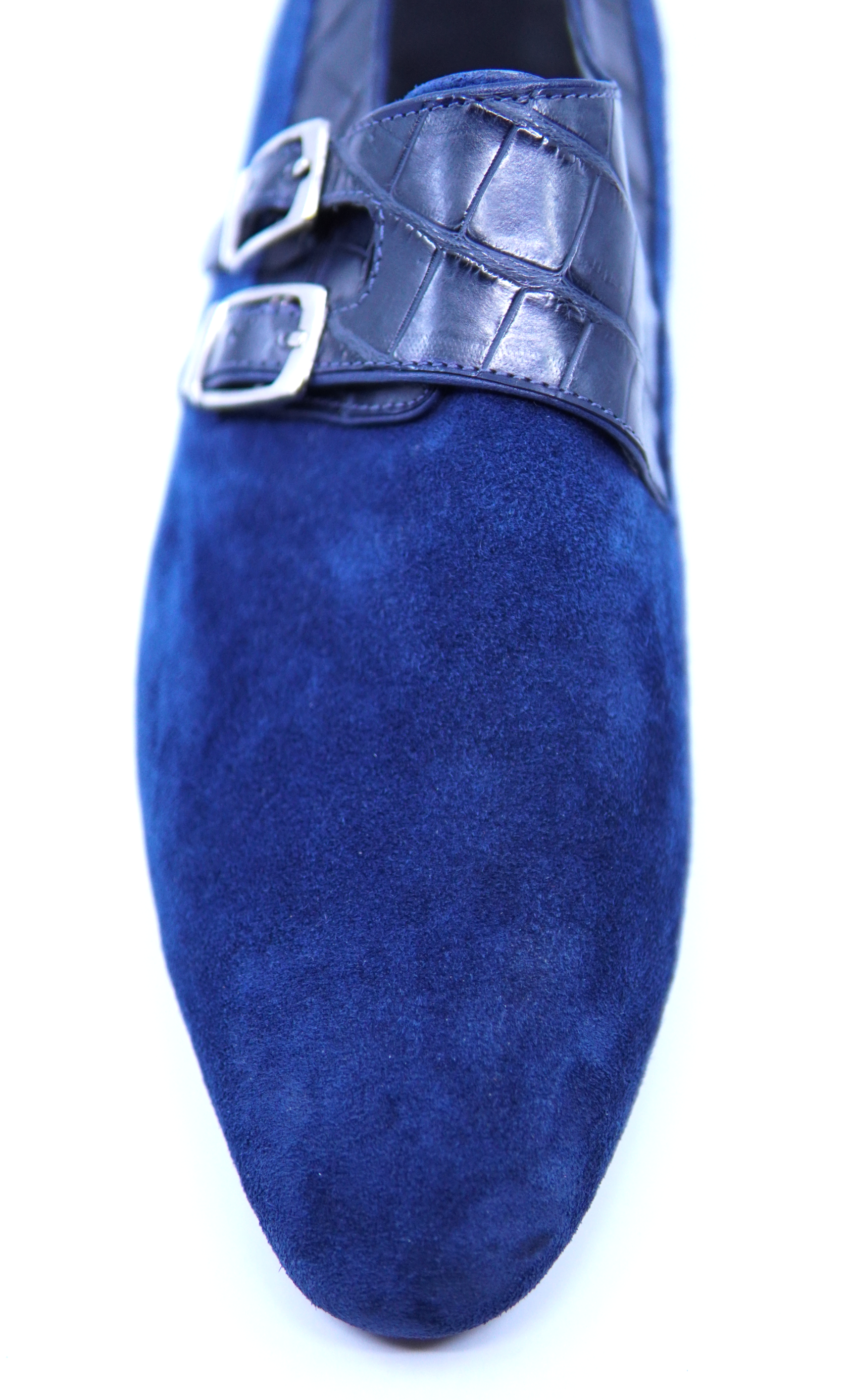 Suede & Alligator Double Monk Strap US Men's 12 image 1