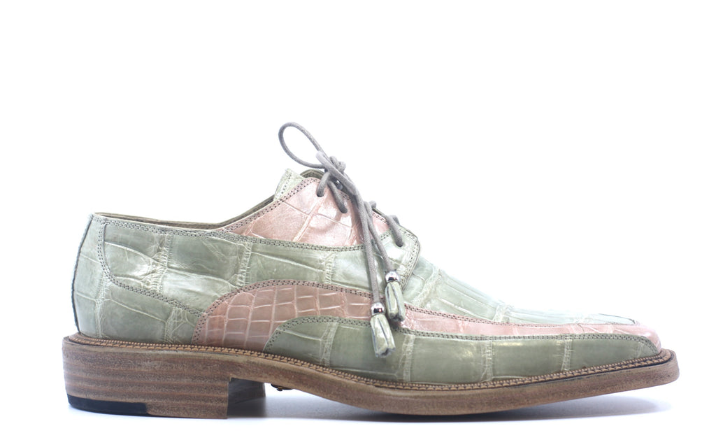 Grey and Pink Alligator Dress Shoes US10 image 0