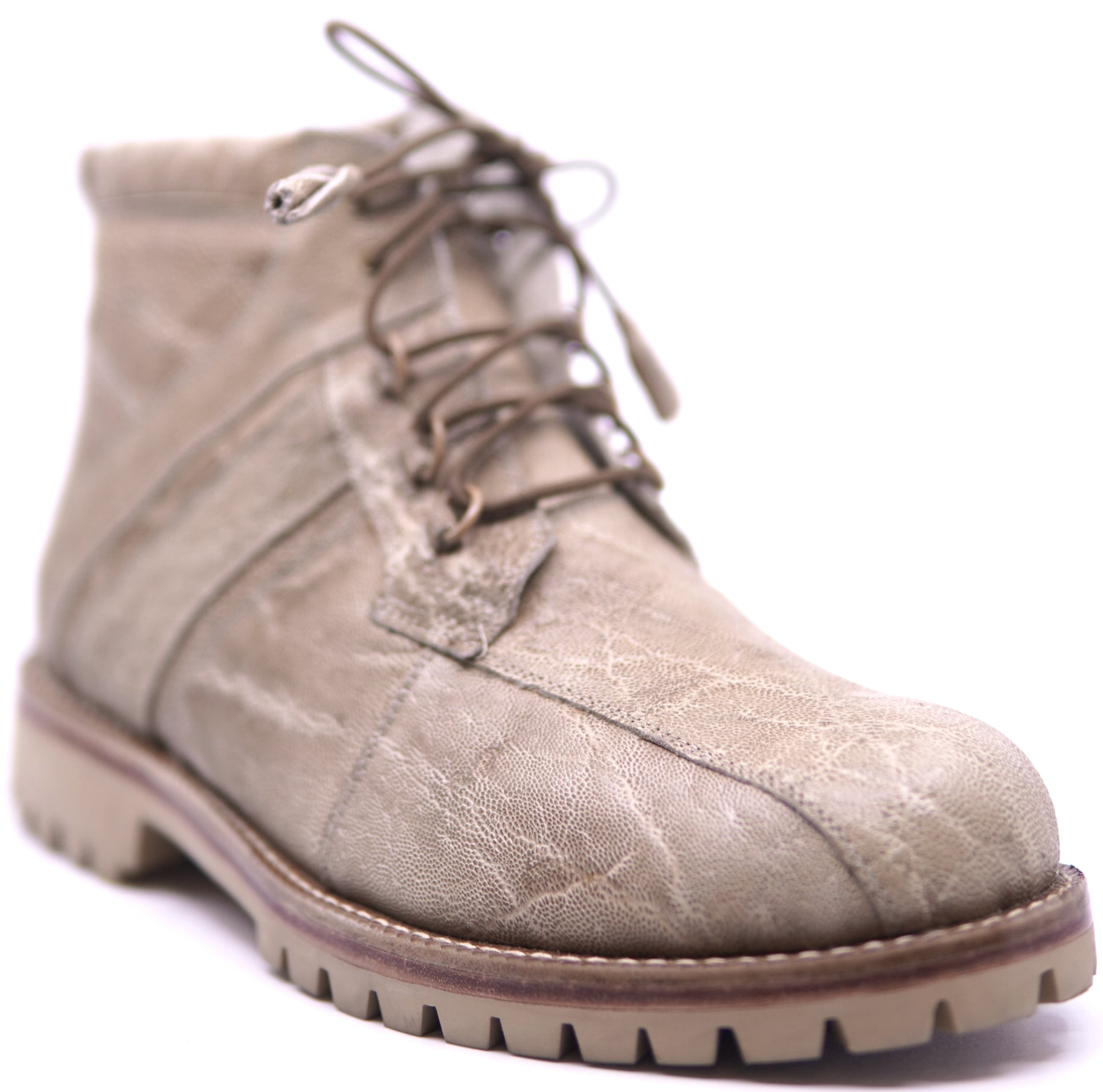 Genuine Leather Textured Combat Boot image 2