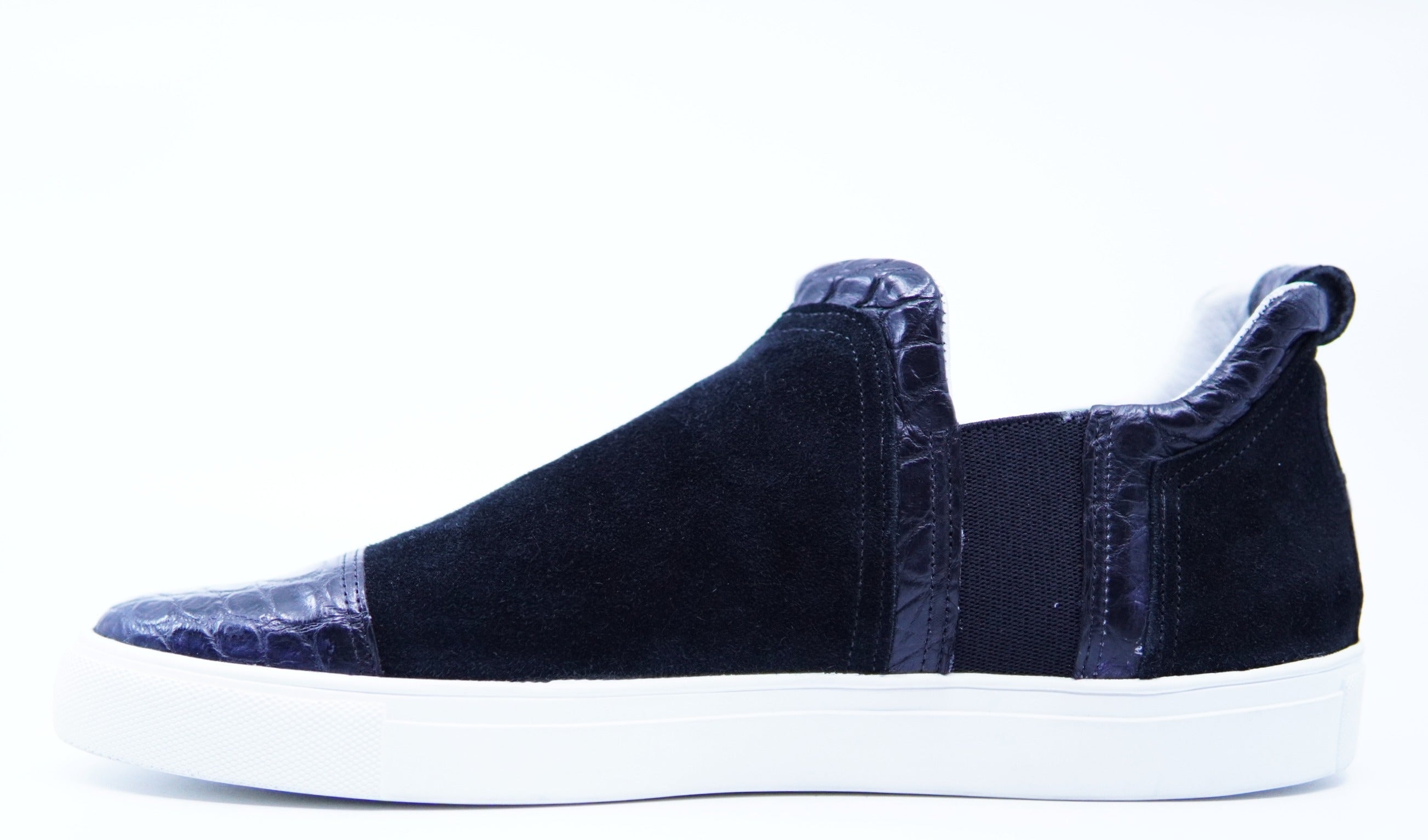 Suede & Alligator Chelsea Sneaker US Men's 11 image 2