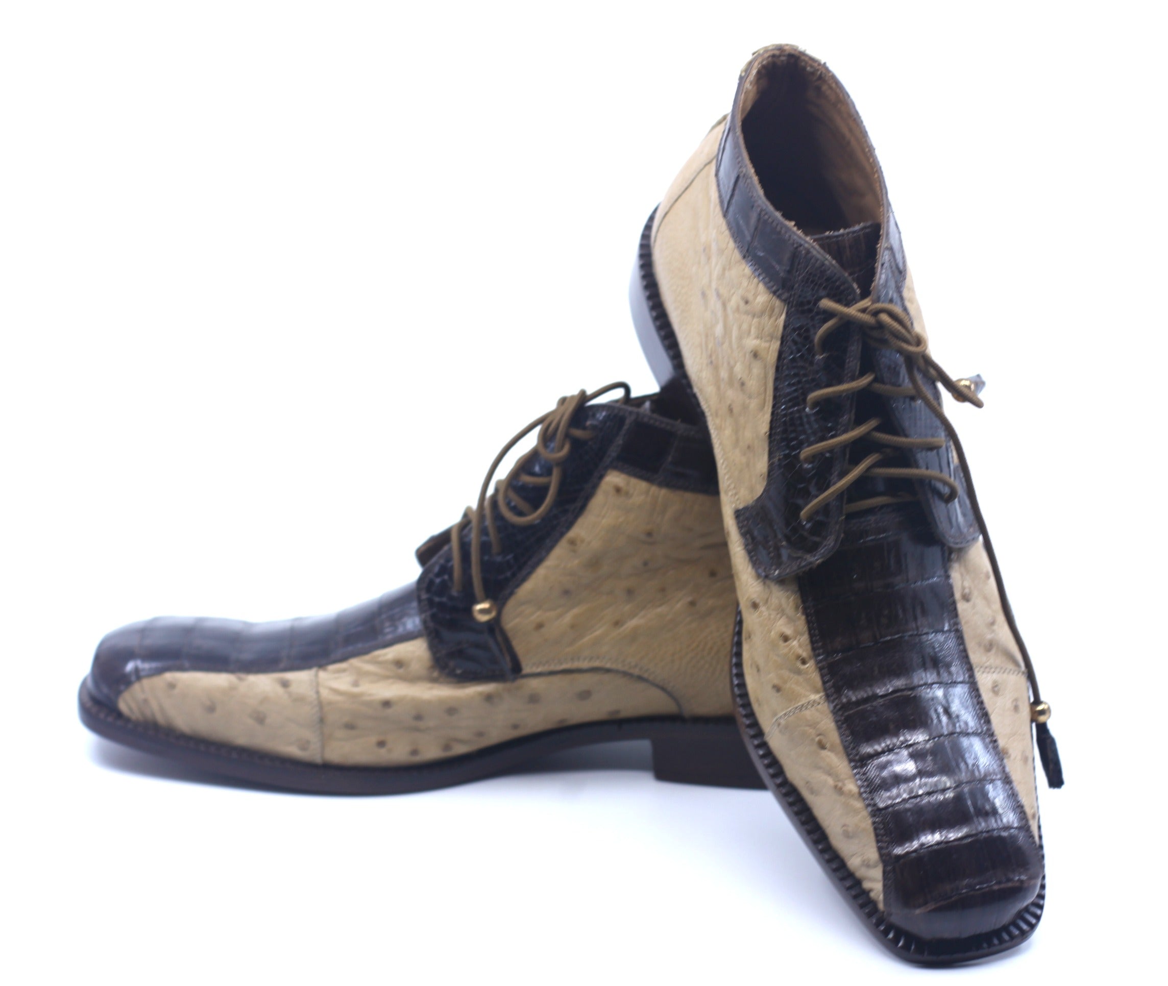 Ostrich and Crocodile Men's Dress Boot US 10.5 image 4