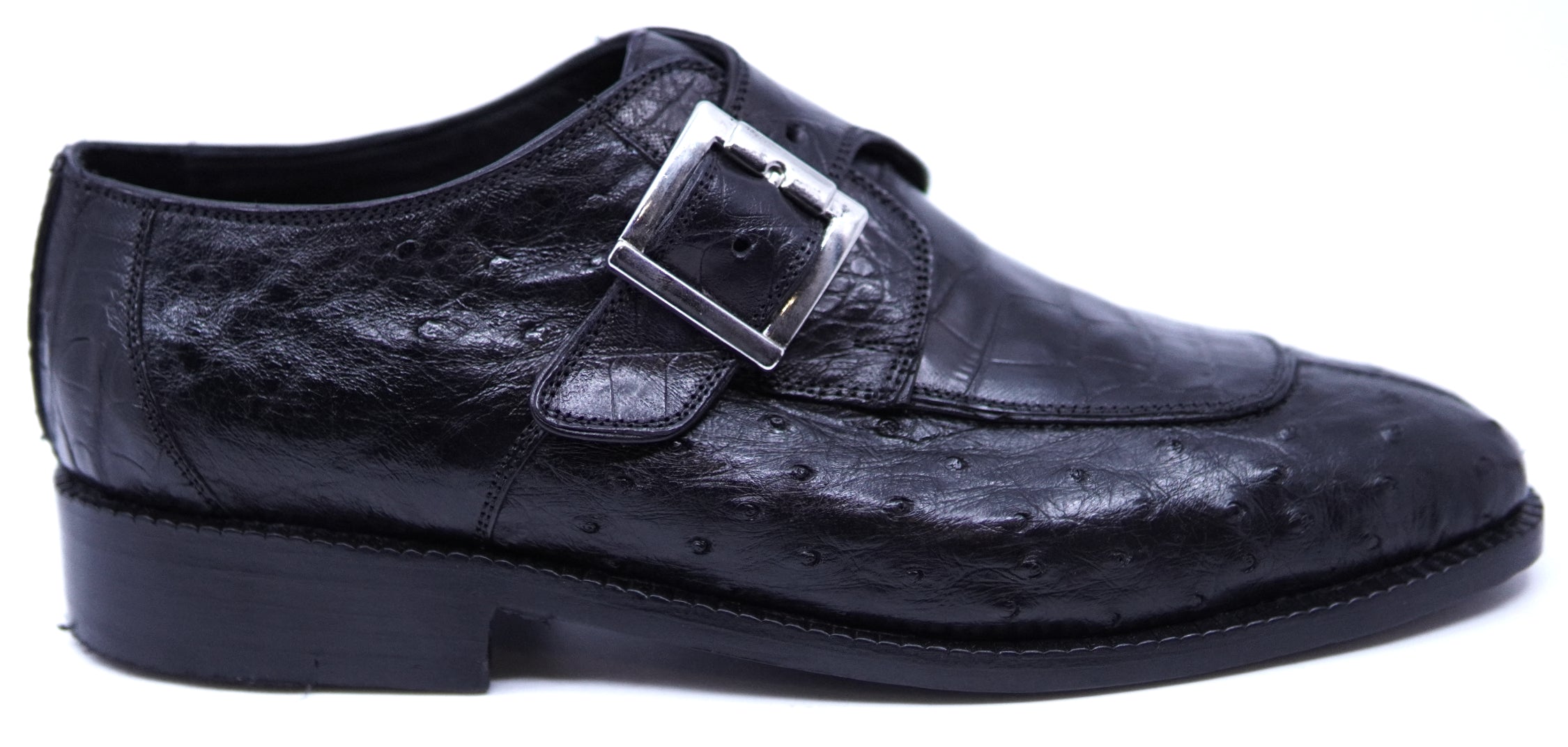Crocodile & Ostrich Buckle Strap Dress Shoe image 0