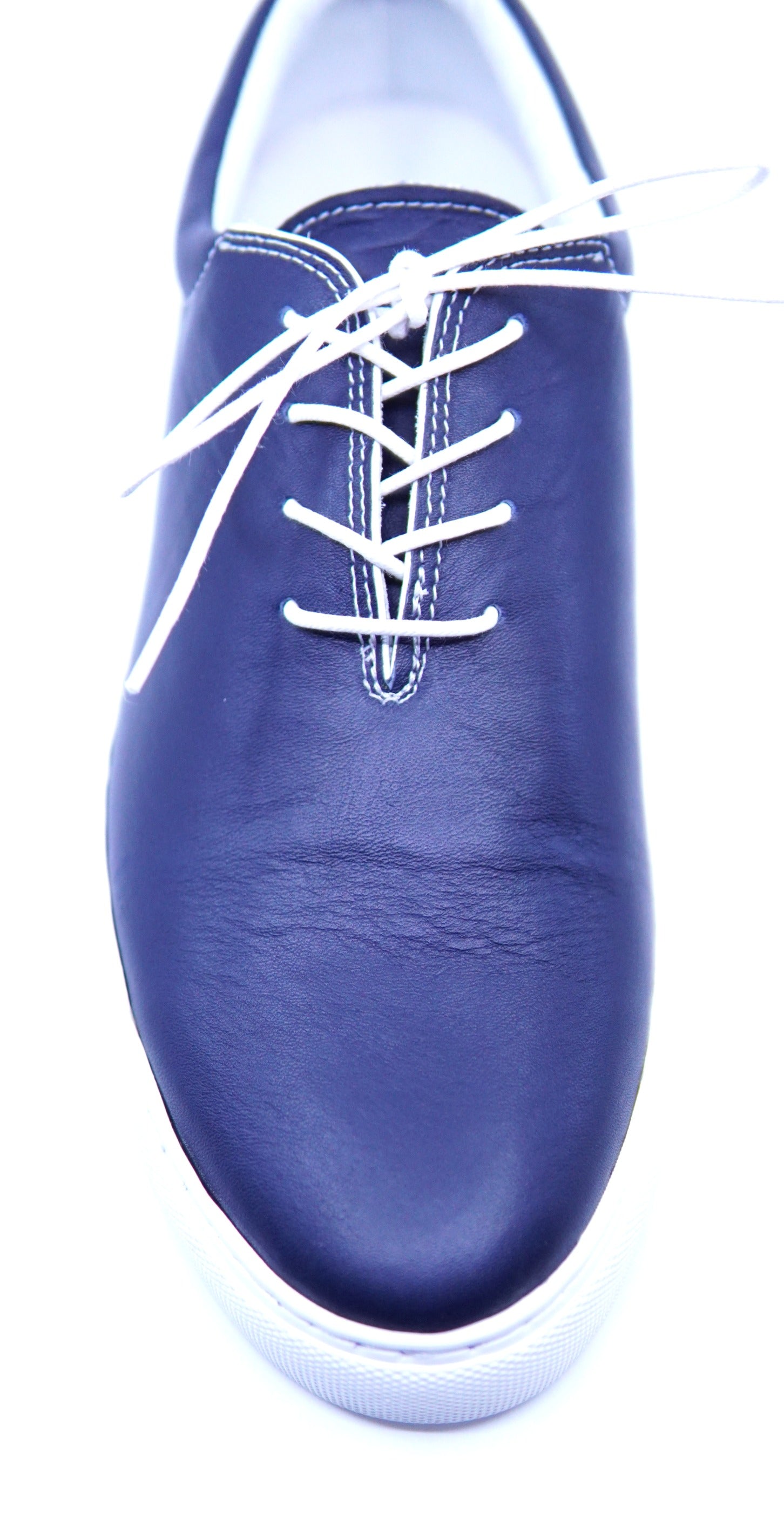 One Piece Navy Leather Sneaker US Men’s 10 image 1